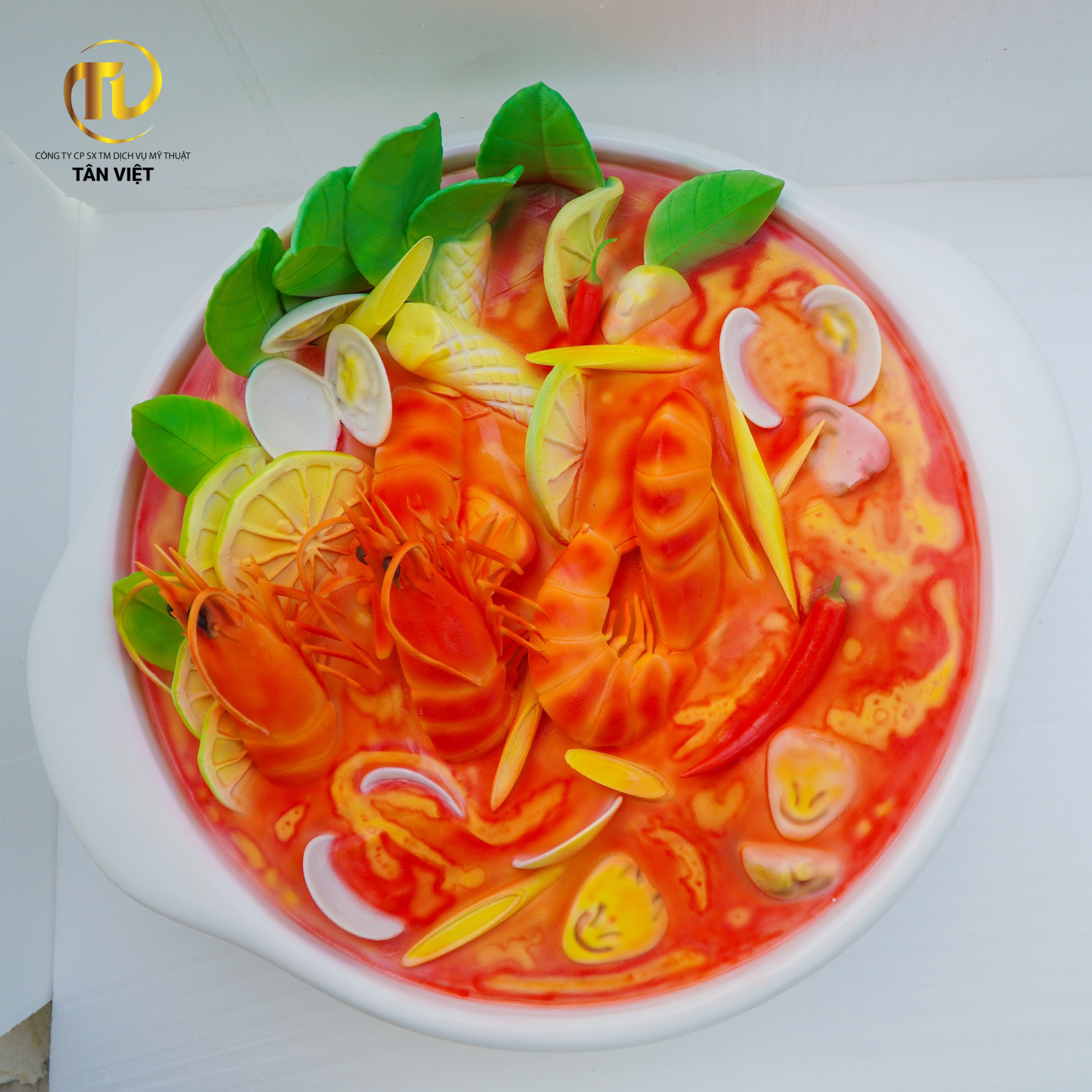 Mô hình nồi lẩu thái Tomyum
