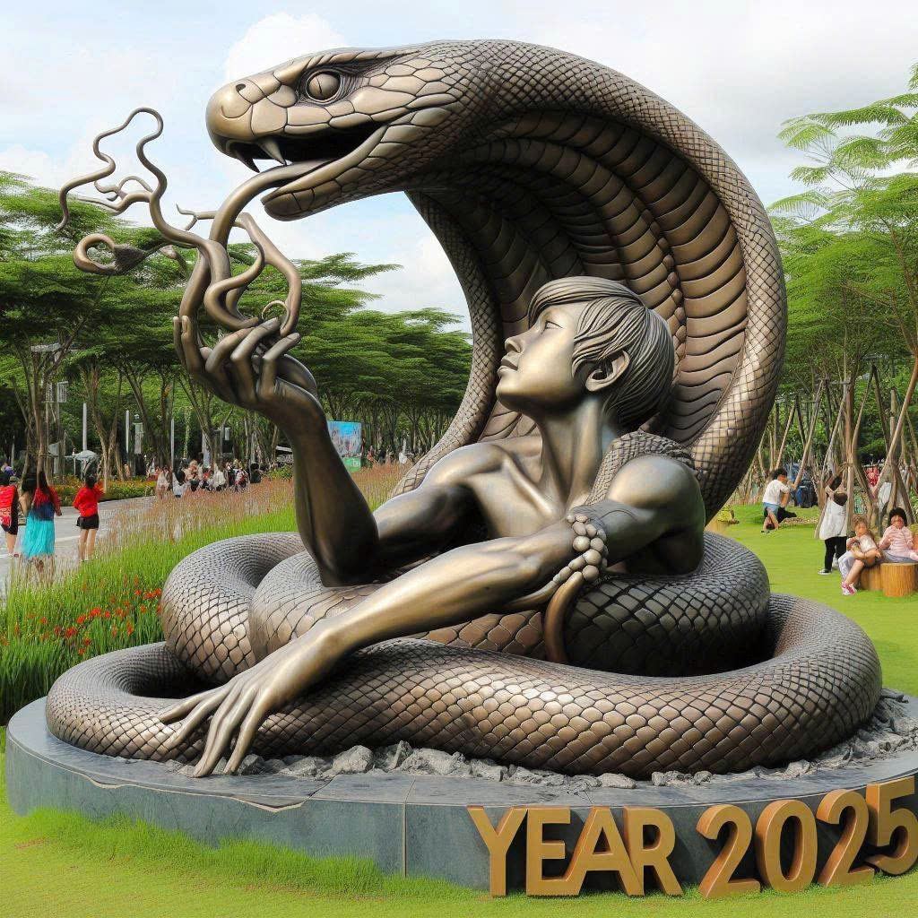 Mô hình linh vật tết 2025