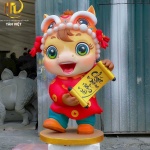 Thi công linh vật Ngựa Tết 2026 bằng composite